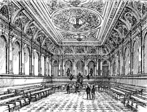The new Great Hall of the Grand Lodge of Freemasons, 1890. Creator: Unknown.
