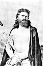 The Ober-Ammergau Passion Play: Christus (Joseph Maier), 1890. Creator: Unknown.