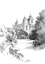 English Homes - No. XXIV. Audley End: a peep at the house, 1890. Creator: Unknown.