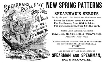 Advertisement for Spearman’s New Spring Patterns, 1890. Creator: Unknown.