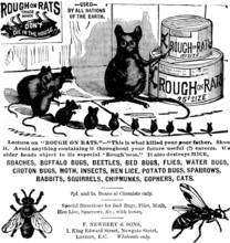 Advertisement for Rough on Rats, 1890. Creator: Unknown.