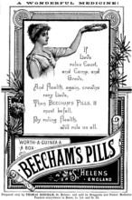 Advertisement for Beecham’s Pills, 1890. Creator: Unknown.