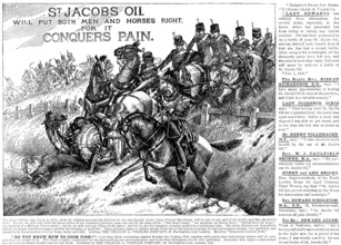 Advertisement for St. Jacob’s Oil, 1890. Creator: Unknown.