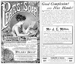Advertisement for Pears’ Soap, 1890. Creator: Unknown.