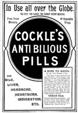 Advertisement for Cockle's Anti Bilious Pills, 1895. Creator: Unknown.