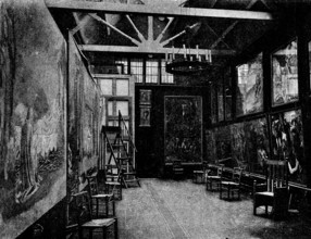 Sir E. Burne-Jones's studio, 1895. Creator: Unknown.