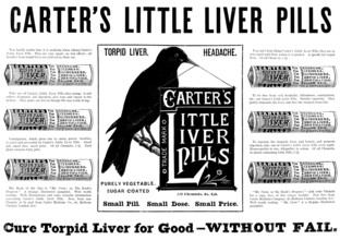 Advertisement for Carter's Little Liver Pills, 1895. Creator: Unknown.