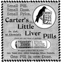 Advertisement for Carter's Little Liver Pills, 1895. Creator: Unknown.