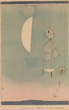 Plants in Moonlight, 1922. Creator: Paul Klee.