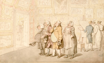Mr. Michell's Picture Gallery, Grove House, Enfield, c1817. Creator: Thomas Rowlandson.