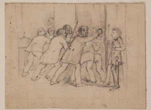 Group of Men, c1820-1865. Creator: David Claypoole Johnston.