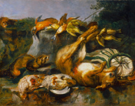 Dead Game and Weasels, c1642. Creator: Jan Fyt.