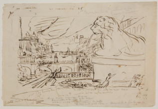 1st Sketch for the 4th Picture of the "Course of Empire", c1836. Creator: Thomas Cole.