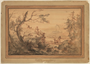 Landscape, 18th century. Creator: Francesco Zuccarelli.