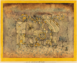 Arrival of the Air Steamer, 1921. Creator: Paul Klee.