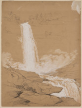 High Falls, Catskill Mountains, August 22nd, 1856, 1856. Creator: John William Casilear.