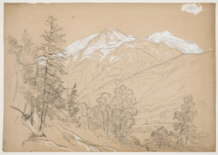 Snow-peaked Mountains, 19th century. Creator: John William Casilear.