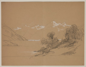 Mountain Landscape with a River, 19th century. Creator: John William Casilear.