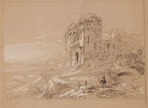 Figures in a Landscape, c1820-1848. Creator: Thomas Cole.