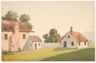 Landscape with Rural Buildings, c1820-1865. Creator: David Claypoole Johnston.