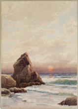 Coastal Scene, Sunset, between 1860 and 1908. Creator: Alfred Thompson Bricher.