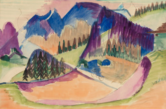 Mountain Landscape, between 1923 and 1926. Creator: Ernst Kirchner.