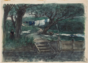 A Holland Canal, between 1860 and 1909. Creator: Walter Shirlaw.