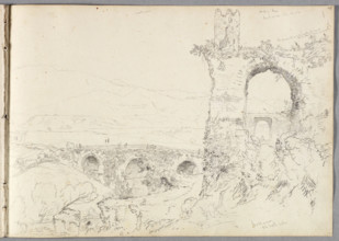 A View near Tivoli (Morning), 1832. Creator: Thomas Cole.