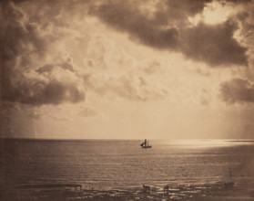 Brig upon the Water, c1856. Creator: Gustave Le Gray.