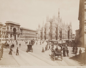 Piazza del Duomo, Milan, 19th century. Creator: Unknown.