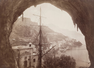 Panorama of Amalfi from St. Christopher's, c1880. Creator: Giacomo Brogi.