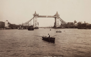 Tower Bridge, London, c1890. Creator: Francis Godolphin Osbourne Stuart.