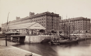 Warehouse, Waterloo Docks, Liverpool, between 1870 and 1880. Creator: Francis Frith.