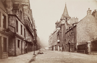 Street in Edinburgh, between 1870 and 1880. Creator: James Valentine.