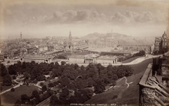 Edinburgh from the Castle, between 1870 and 1880. Creator: James Valentine.