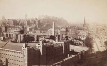 Edinburgh from Calton Hill, between 1870 and 1880. Creator: James Valentine.