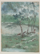 Près Laignes c'est trois femmes ont beau être eloignés ça ne les empêchent par..., 19th century. Creator: Unknown.