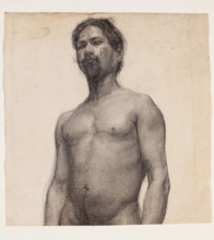 Study of a Negro Man, c1891. Creator: Henry Ossawa Tanner.