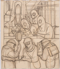 Manufacture of Poisonous Gas Bombs, 1932. Creator: Diego Rivera.