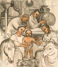 Vaccination, 1932. Creator: Diego Rivera.
