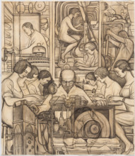 Pharmaceutics, 1932. Creator: Diego Rivera.