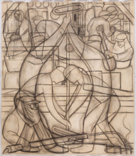 Commercial Chemical Operations, 1932. Creator: Diego Rivera.