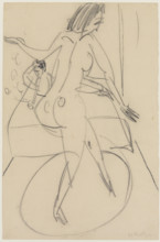 Raucher und Tanzerin, (Smoker and Dancer), 1912. Creator: Ernst Kirchner.