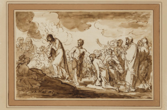 The Baptism of Christ, 1813. Creator: Benjamin West.