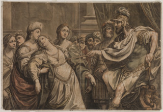 Esther Before Ahasuerus, late 17th century. Creator: Louis Chéron.