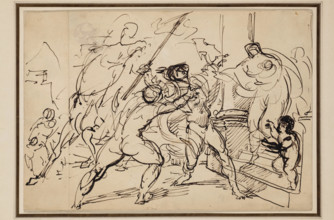 Death of Eudes, between 1806 and 1846. Creator: Benjamin Robert Haydon.