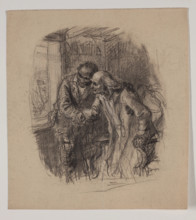 Old Man and Negro, late 19th century. Creator: Felix Octavius Carr Darley.