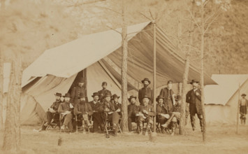 General Grant and Staff, between 1860 and 1865. Creator: Mathew Brady.