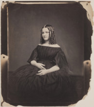 Portrait of a Young Woman with Ring Curls, c1856. Creator: Oliver H. Willard.