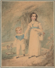 Children in the Park, 1824. Creator: Henry Inman.